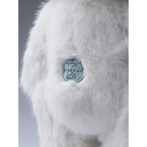 Медведь Lina TeddyTales, с длинной шерстью, M, белый, 30 см